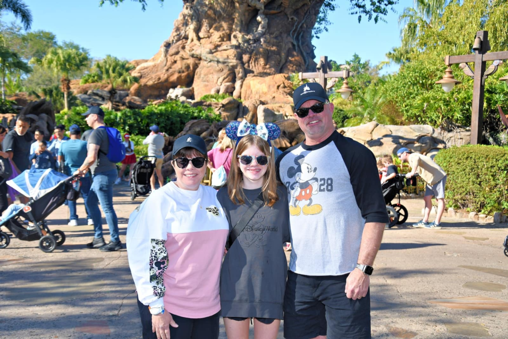 Family pacing a Disney World day with a relaxed visit to Disney's Animal Kingdom.