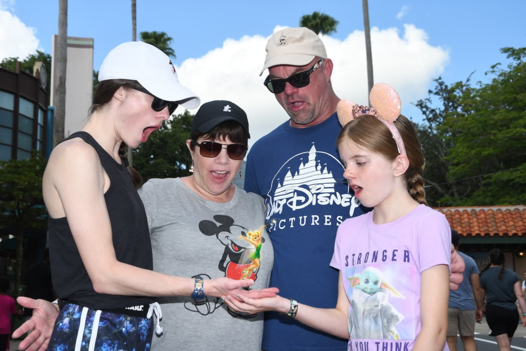 Family planning their Disney World day at Hollywood Studios